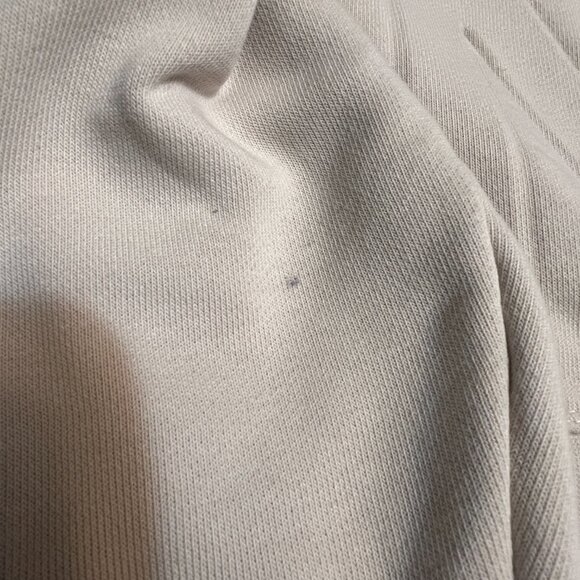 Nike Dri-FIT Sweatshirt Women’s Small Beige Crewneck Embossed NIKE Logo Croped - Picture 8 of 10